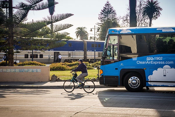 Bike to Bus to Train