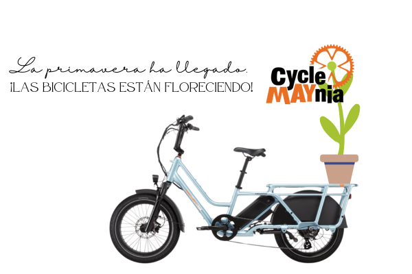 La primavera ha llegado. las bicicletas estan florecen