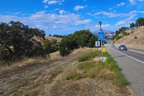 call box on hwy 101