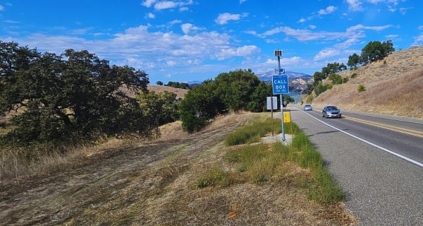 call box on hwy 101