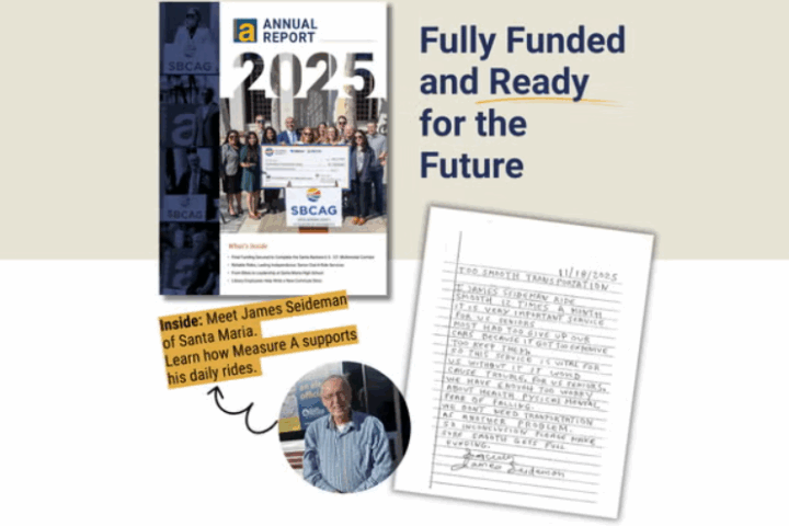 Fully Funded and Ready for the Future: Santa Barbara U.S. 101 Corridor Milestone Headlines 2025 Measure A Annual Report
